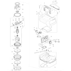 Makita VC2510L - Vacuum Cleaner - Power Tool 01 Diagram