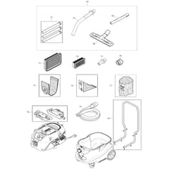 Makita VC4210M - Vacuum Cleaner - Power Tool 03 Diagram