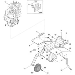 Viking VH440 - Basic Unit, Engine - Parts Diagram