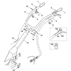 Viking VH440 - Handle - Parts Diagram