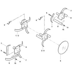 Viking VH440 - Hoe Assy. - Parts Diagram