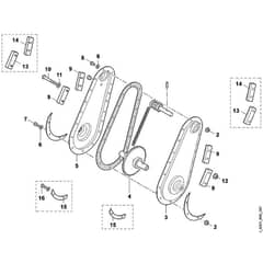 Viking VH500 - Gear Head 2 - Parts Diagram