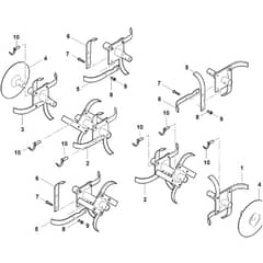 Viking VH500 - Hoe Assy. - Parts Diagram