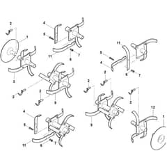 Viking VH540 - Hoe Assy. - Parts Diagram