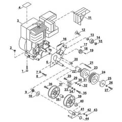 Viking VH550 - Basic Unit, Engine - Parts Diagram