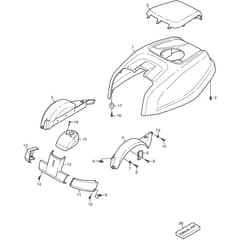 VILLA 12 - 2014-2015 - 13-2725-35 - Stiga Front Mower Body Works 01 Diagram