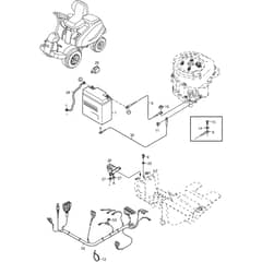 VILLA 12 - 2016-2020 - 2F2700141/S16 - Stiga Front Mower Electric System Diagram