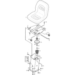 VILLA 12 - 2016-2020 - 2F2700141/S16 - Stiga Front Mower Seat Diagram