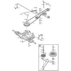 VILLA 12 - 2016-2020 - 2F2700141/S16 - Stiga Front Mower Transmission Diagram
