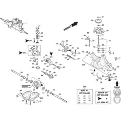 VILLA 13 HST - 2017-2019 - 2F2720321/S17 - Stiga Front Mower Transmission 02 Diagram