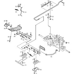 VILLA 14 HST - 2015 - 13-2718-35 - Stiga Front Mower Foot Controls Diagram