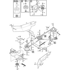 VILLA 14 HST - 2015 - 13-2718-35 - Stiga Front Mower Power take-off Diagram
