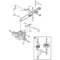 VILLA 14 HST - 2016-2020 - 2F2720421/S16 - Stiga Front Mower Transmission Diagram