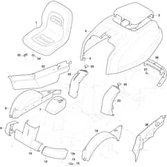 VILLA 15 HST - 2021 - 2F2720541/ST1P - Stiga Front Mower Body Diagram