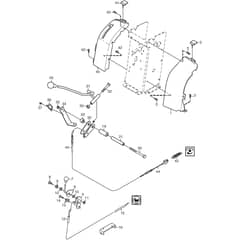 VILLA 16 HST - 2017-2020 - 2F2720511/S17 - Stiga Front Mower Hand Controls Diagram