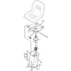 VILLA 16 HST - 2017-2020 - 2F2720511/S17 - Stiga Front Mower Seat Diagram