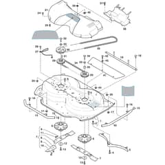 VILLA 95 COMBI - 2016-2021 - 2D2709511/S16 - Stiga Front Mower Transmission Diagram