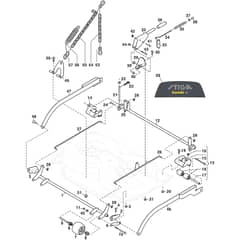 VILLA 95 COMBI - 2022-2025 - 387561539/0 - Stiga Front Mower Controls Diagram