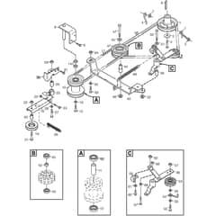 VILLA SILENT - 2010-2015 - 13-2728-14 - Stiga Front Mower Power take-off Diagram