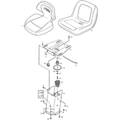 VILLA SILENT - 2011-2012 - 13-2728-34 - Stiga Front Mower Seat Diagram