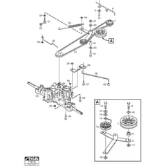 VILLA SILENT - 2011-2012 - 13-2728-34 - Stiga Front Mower Transmission Diagram