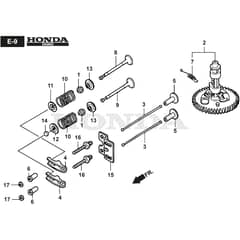 VILLA SILENT - 2016-2017 - 2F2720231/S16 - Stiga Front Mower Camshaft Diagram