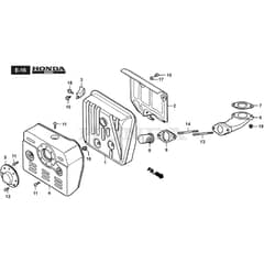 VILLA SILENT - 2016-2017 - 2F2720231/S16 - Stiga Front Mower Muffler Diagram
