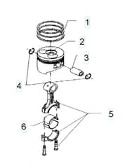 Husqvarna W100D - Piston