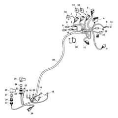 John Deere W36R - PC13629 - Chassis Wiring ( - 050000) - ST941888