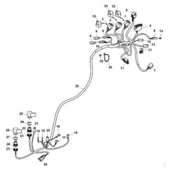 John Deere W52R - PC13631 - Chassis Wiring ( - 050000) - ST941888