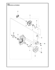 Husqvarna W 25P - Crankcase & Clutchdrum