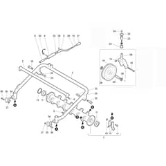 WB 65 HR 11 - 2025 - Oleo-Mac Flail Mower Cutting unit (Rotor) Diagram