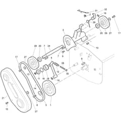 WB 65 HR 11 - 2025 - Oleo-Mac Flail Mower Transmission 02 Diagram