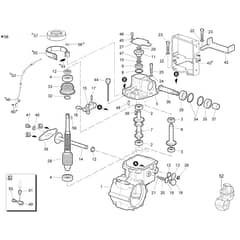 WB 65 (K1100 H) - Oleo-Mac Flail Mower Speed gears of the change Diagram