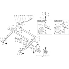WB 80 HR 11 - Oleo-Mac Flail Mower Cutting unit (Rotor) Diagram