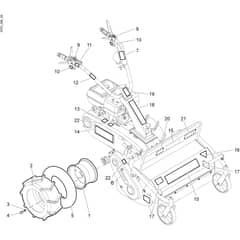 WB 80 HR 11 - Oleo-Mac Flail Mower Driving wheel Diagram
