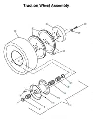 Husqvarna WG3613E - 2006-2 - Wheels & Tyres