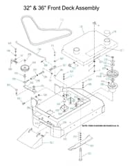 Husqvarna WG3613P - Mower Deck & Cutting Deck