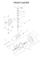 Husqvarna WH3614A - 2001-2 - Casters
