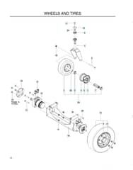 Husqvarna WHF4817 - Wheels & Tyres