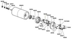 Atco Windsor 12S - F016302442 - Rear Roller Assembly