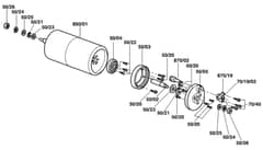 Atco Windsor 14S - F016314042 - Rear Roller Assembly