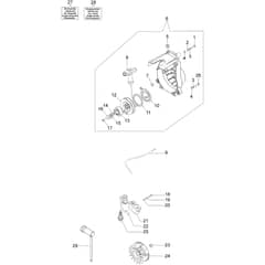 WP 300 - Oleo-Mac Water Pump Starter Assy Diagram