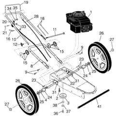 McCulloch WT420 - 96171000300 - 2012-11 - Frame Parts Diagram