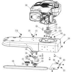 Cobra WT60SP - Wheeled Trimmer Jan 2022 Chassis Assy Diagram