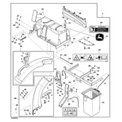 John Deere X105 - PC12385 - Material Collection - ST1023270