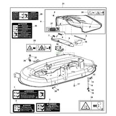 John Deere X105 - PC12385 - Mower Deck - ST841015