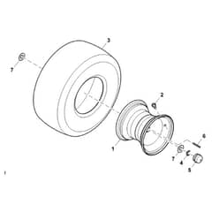 John Deere X106 - PC13343 - Wheel - ST800630