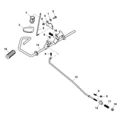 John Deere X106 - PC13343 - Brake Pedal - ST902953