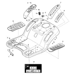 John Deere X106 - PC13343 - Fender Deck - ST911222